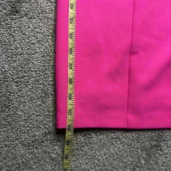 Sam Edelman Off The Shoulders Dress Sz 12 Barbiecore Shocking Pink Neon - Picture 5 of 11
